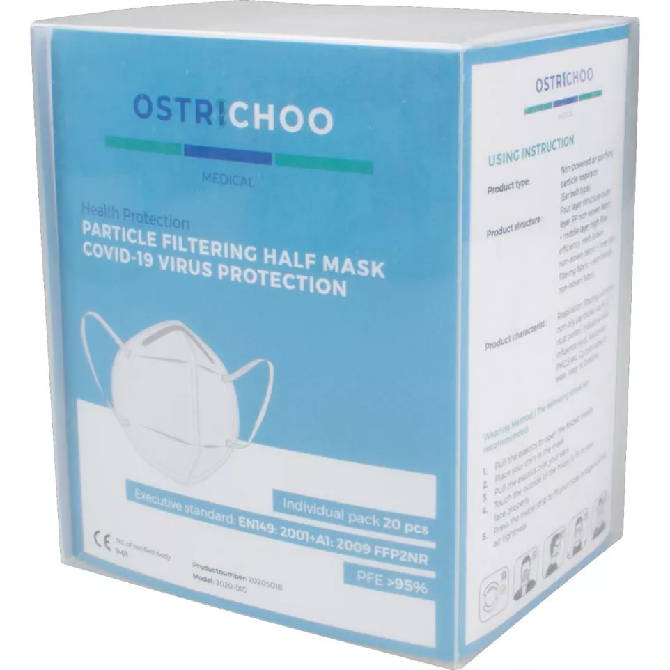 Mondmasker, type FFP2, 4-laags, pak...