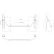 Assa Abloy serie 8000 roestvrij staal en zilver paniekstang voor 72 mm insteekslot PZ / pce