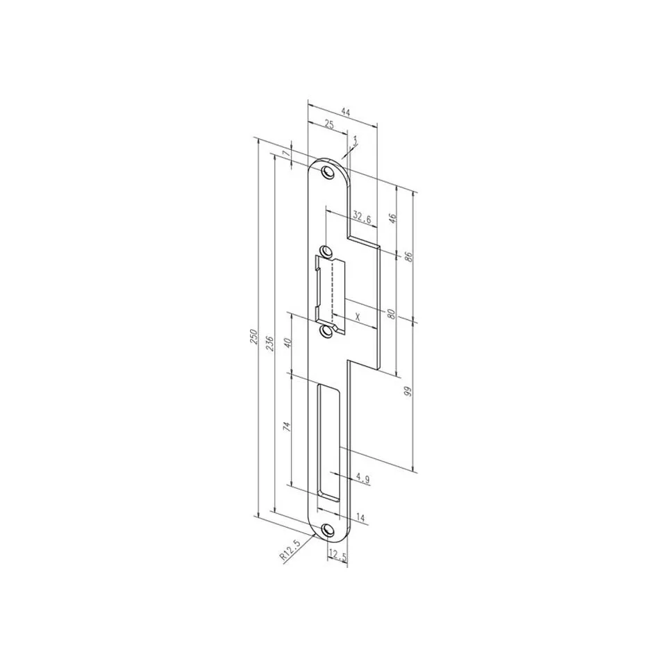 Effeff Profix 2 Winged Faceplate for...