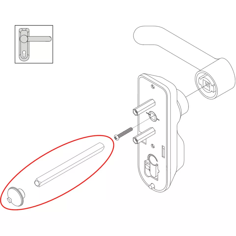 CISA Lever Panic Bar Connection Kit...