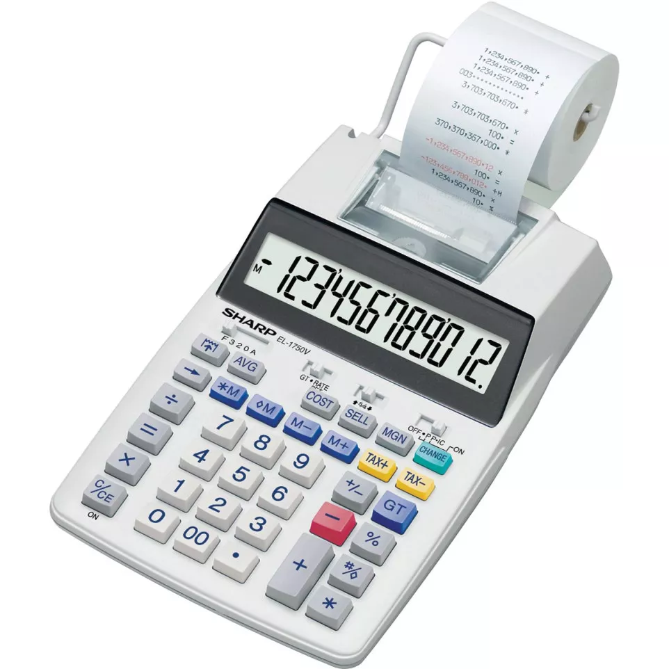 Sharp EL-1750V 12-Digit Printing...