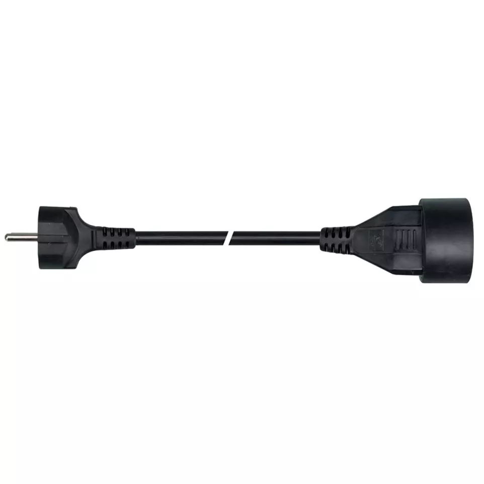 Perel verlengkabel 3 meter, zwart,...