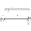 Anti-paniek duwstang 1200 mm Cisa eFast Touch gemotoriseerd grijs/grijs (gecontroleerde toegang en vrije uitgang) / pce