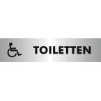 Stewart Superior Self-Adhesive Toilet Sign for Accessible Restrooms