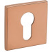 Paar vierkante cilinderrozetten 52x5mm 4049 5SQ 161-PVD gepolijst koper / pce