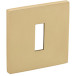 Paire d'entrées clé carrées 52x5mm 4048 5SQ 158 laiton satiné / PCE