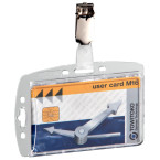 Durable badge with clip