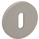 Pair of Round Keyhole Escutcheons Ø52x5mm 4045 5S 142 Nickel Pearl Finish / PC