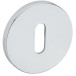 Paire d'entrées de clé rondes Ø52x5mm 4045 5S 03 laiton chromé / PCE