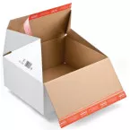 ColomPac Shipping Box CP155, internal dimensions 18.4 x 14.9 x 12.7 cm, brown