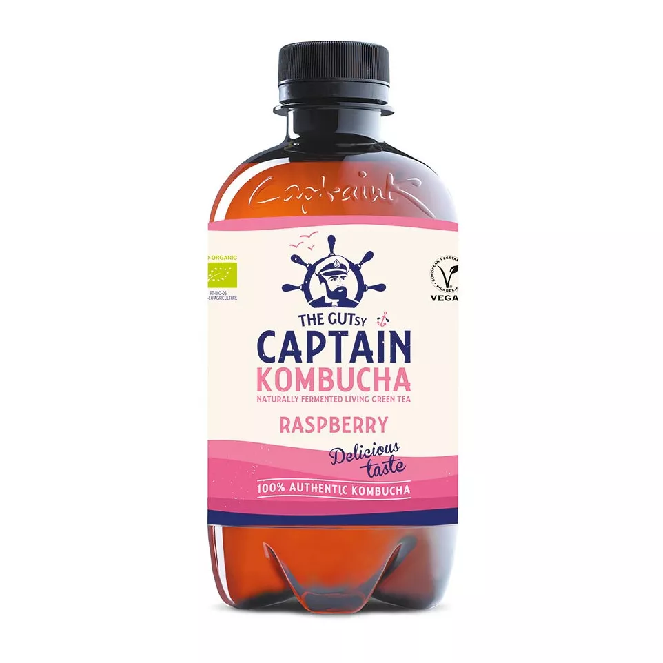The Gutsy Captain Kombucha Raspberry,...