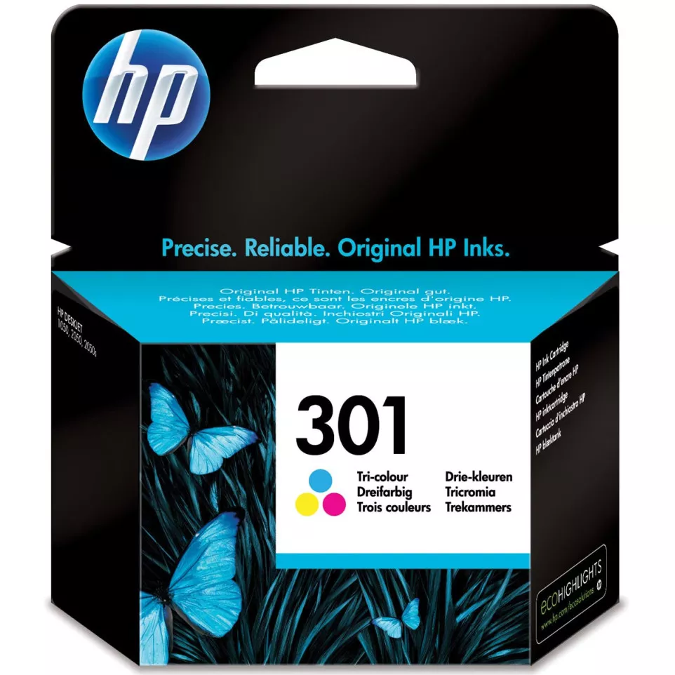 HP inktcartridge 301, 165 pagina's,...