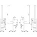 Toulon HS-0737/419N-AS 75-80mm F9714M matzwarte dubbele cilindergreep / pce