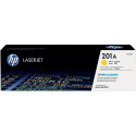 HP 201A Yellow Original LaserJet Toner Cartridge, CF402A, OEM, up to 1,400 pages
