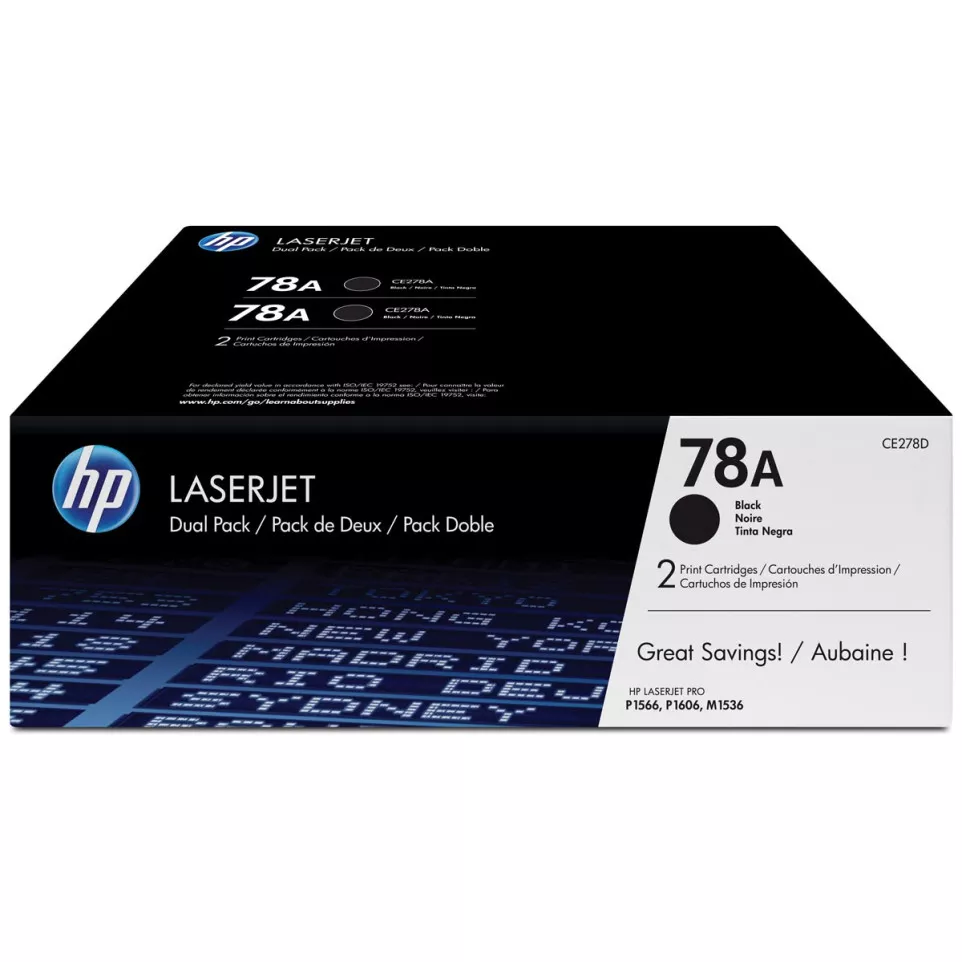 HP 78A 2-pack Black Original LaserJet...