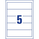 Zweck Narrow Binder Spine Cards 5.4 x 19 cm Spine 8 cm Pack of 125