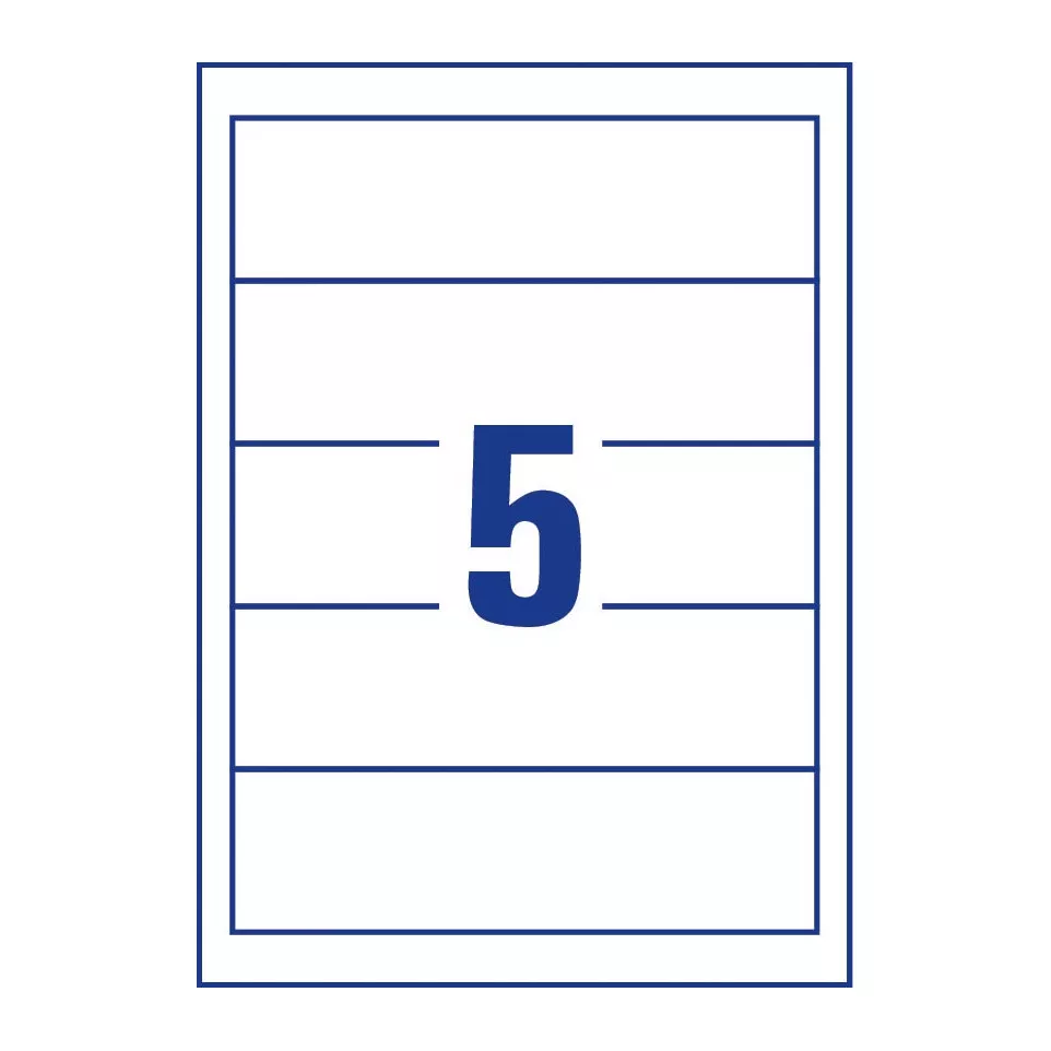 Zweck Narrow Binder Spine Cards 5.4 x...