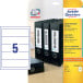Zweck Printbare insteekkaarten voor ordnerrug ft 5,4 x 19 cm, rug van 8 cm, 125 stuks