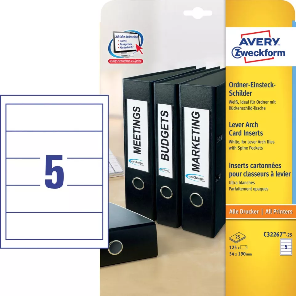 Zweck Printbare insteekkaarten voor...