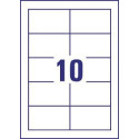 Avery visitekaarten 200 g/m², Ft 85 x 54 mm (10 per blad), doos van 10 blad