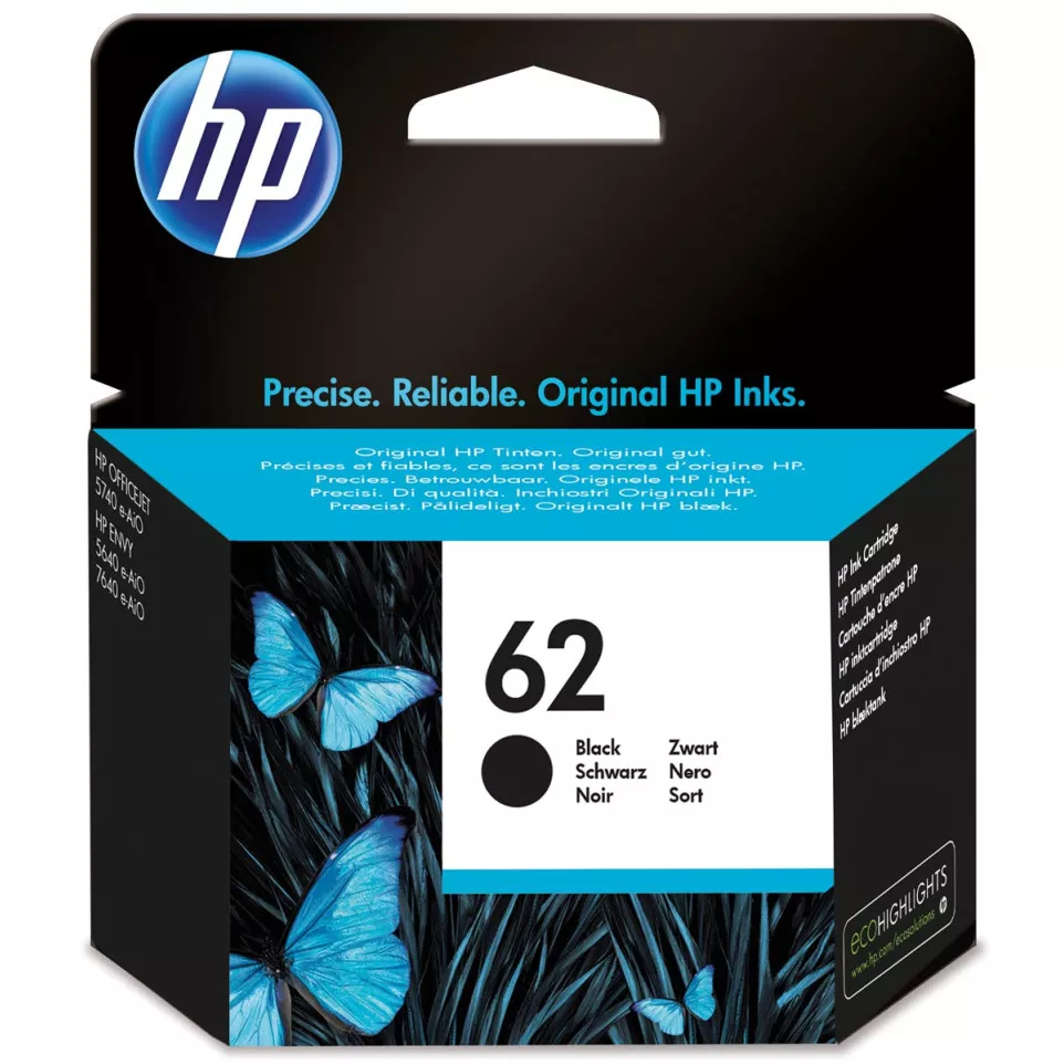 HP inktcartridge 62, 200 pagina's,...