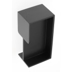 Matte Black Square Sliding...