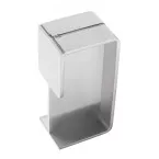 Square-R afgeronde schuifdeurgreep (40mm) roestvrij staal / pce