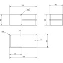 Square-R Rounded Sliding Door Handle (40mm) Stainless Steel per piece