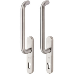 GU Rondo Double Stainless Steel Handles with U Shape Ø20mm for Lift and Slide Sashes per piece