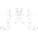 Kruk+ kruk Hoppe Liverpool 92 PZ op plaat 3357N INOX / pce