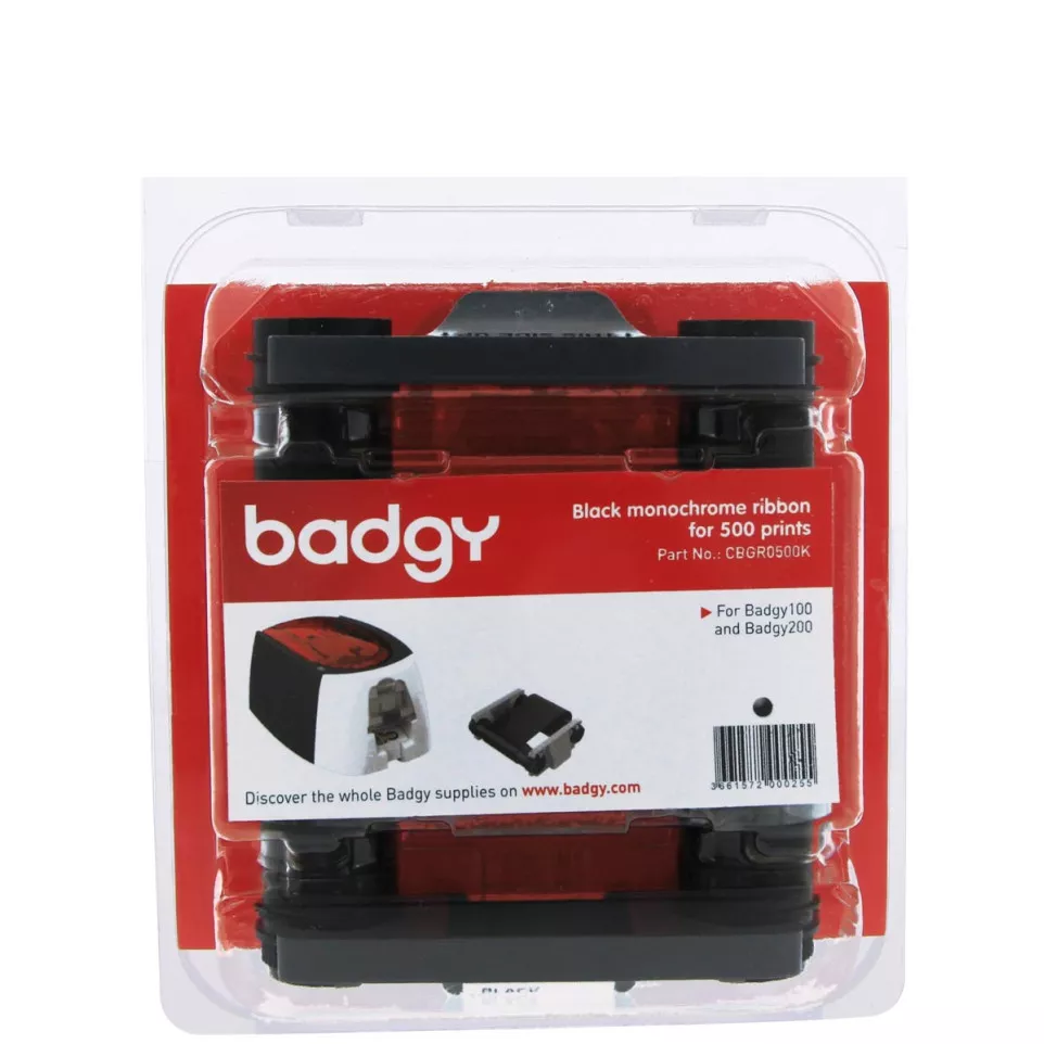 Lint zwart (500 prints) voor Badgy100...