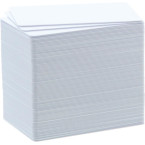 100 blank white cards,...
