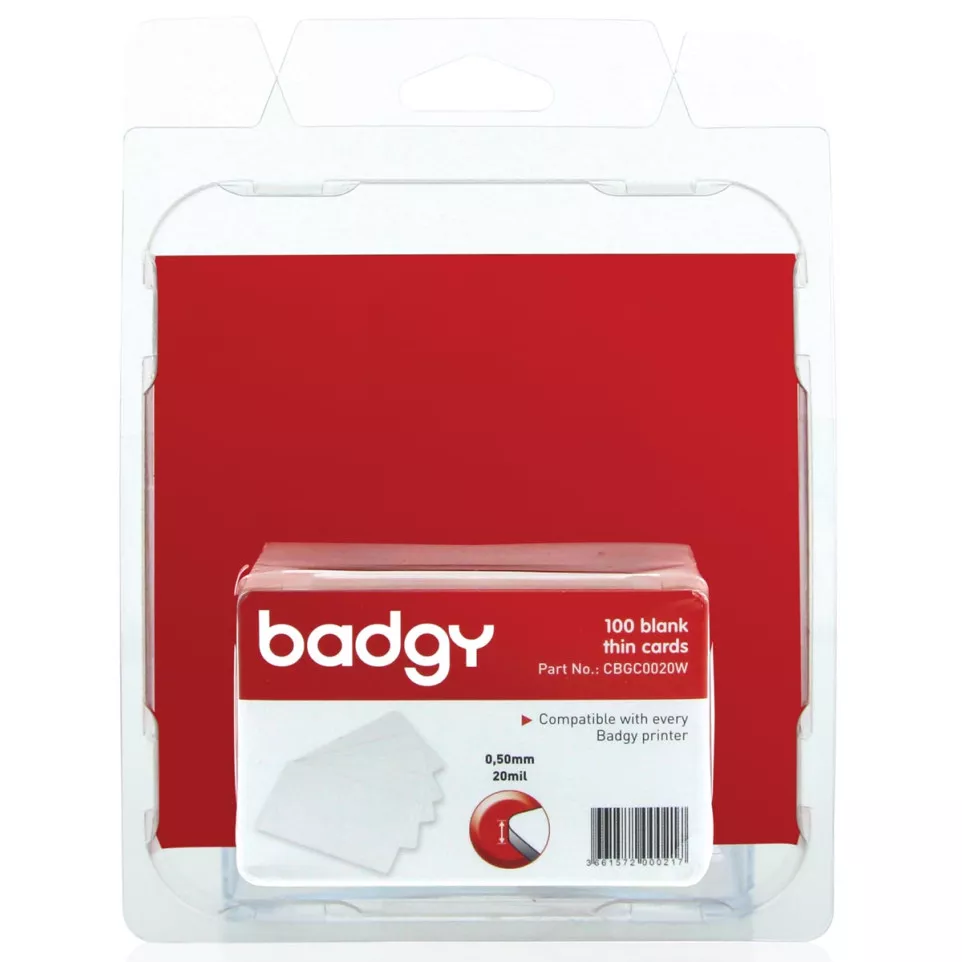 Badgy 100 blanco, dunne kaarten van...