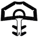 Trelleborg TSP-FLEX Acoustic Interior Door Seal L5010 Groove 4mm Small House Type Transparent / 100m