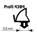 SP 4384 Black Window Seal for PVC Window Renovation 25m