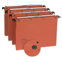 AZO Hanging File Folders for Drawer A4 V-Base Orange 330 mm Spacing