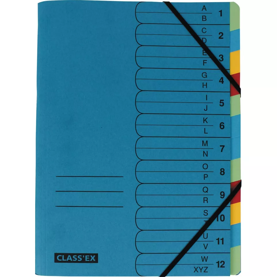 Class'ex trieur A-Z et 1-12, bleu...