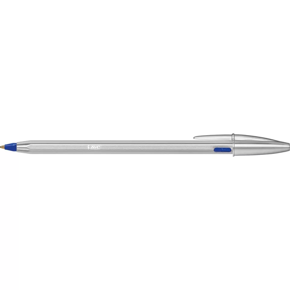 Bic balpen Cristal Re-new, zilveren...