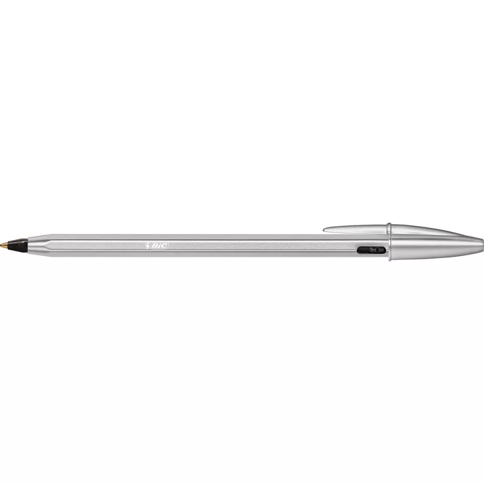 Bic balpen Cristal Re-new, zilveren...