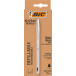 Bic stylo à bille Cristal Re-new, corps argent, encre noir, boîte de 1 pièce et 2 recharges