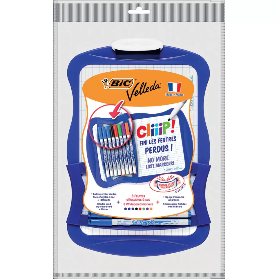 BIC Velleda Whiteboard with 8...