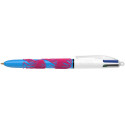 BIC 4-Color Original Retractable Ballpoint Pens, Medium Point, Assorted Ink, Box of 12