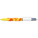 Bic Colours Velours 4-kleurenbalpen, medium, klassieke inktkleuren, doos van 12 stuks