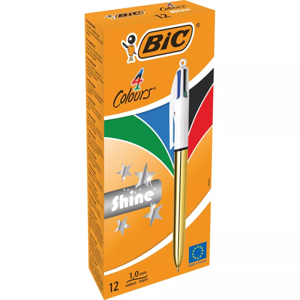 Bic Colours Shine 4-kleurenbalpen,...