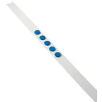 Dahle bande murale longueur 1 m, avec 5 aimants bleus diamètre 32 mm