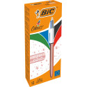 Bic stylo bille 4 Colour Shine, or rosé, boîte de 12 pièces