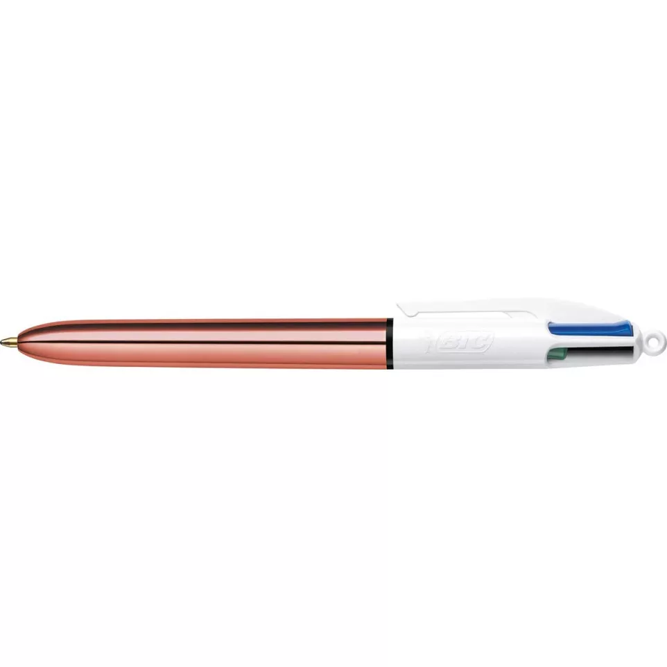 Bic balpen 4 Colour Shine, rosé goud,...