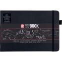 Sakura cahier de croquis, 140 g/m², ft A5, noir, 80 feuilles
