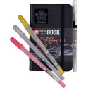 Sakura schetsboek, 140 g/m², ft 9 x 14 cm, zwart, 80 vel