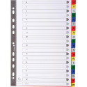 Exacompta intercalaires pour ft A4, en PP, de A à Z, 20 onglets, index, couleurs assorties